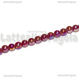 Perle in Vetro Amaranto AB 4-4.5mm filo 38cm