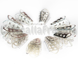 10 Coppette a cono in metallo Silver Plated 16x10mm