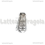 10 Coppette a cono in metallo Silver Plated 16x10mm
