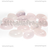 Cabochon in Quarzo Rosa 14x10mm