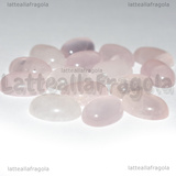 Cabochon in Quarzo Rosa 14x10mm