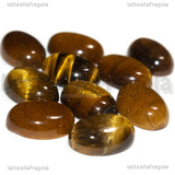 Cabochon in Occhio di Tigre 14x10mm