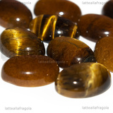 Cabochon in Occhio di Tigre 14x10mm