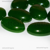Cabochon in Giada Verde 14x10mm