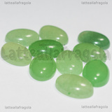 Cabochon in Avventurina Verde 14x10mm