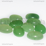 Cabochon in Avventurina Verde 14x10mm