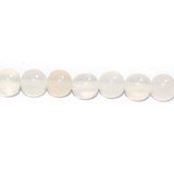 Perle in Agata Bianca 6mm filo 36.5cm circa