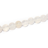 Perle in Agata Bianca 6mm filo 36.5cm circa