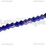 Biconi in vetro Blu AB 4x4mm filo 33cm