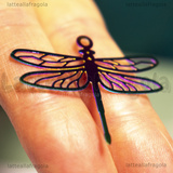 Filigrana Libellula in Acciaio Inox Multicolor 29x34.5mm