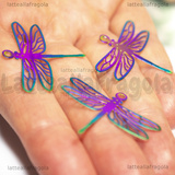 Filigrana Libellula in Acciaio Inox Multicolor 29x34.5mm