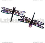 Filigrana Libellula in Acciaio Inox Multicolor 29x34.5mm