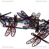 Filigrana Libellula in Acciaio Inox Multicolor 29x34.5mm