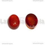 Cabochon in Agata Rossa grado A 16x12mm