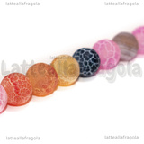 Perle in Agata colori misti glassati 6mm filo 35cm circa