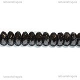 Rondelle in Ematite sfaccettata 6x3mm filo 38cm circa