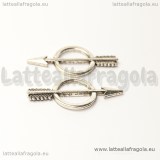 Freccia in metallo argento antico 29x3mm