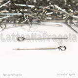 50 Chiodi o Spilli in Acciaio Inox con asola 25x0.7mm