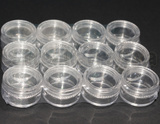 12 Scatole in Plastica Trasparente 3x1.8cm