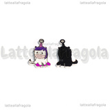 Charm Unicorno in Acciaio Inox smaltato 14x8.5mm
