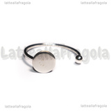 Base Anello regolabile in Acciaio Inox con piastra 8mm