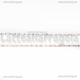 Catena in Acciaio Inox maglia rettangolare 2.2x0.7mm