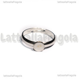 Base Anello regolabile in Acciaio Inox con piastra 6mm