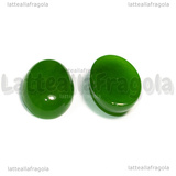 Cabochon in Giada Verde 18x13mm