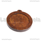Base Cammeo in legno per cammei da 30mm