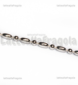 1 Metro di Catena in Acciao Inox Riso e Pallini 1.5mm