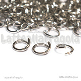 100 Anellini apribili in Acciaio Inox 9x1.2mm