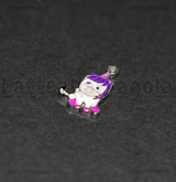 Charm Unicorno in Acciaio Inox smaltato 14x8.5mm