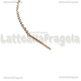 Bracciale in Acciaio Inox maglia ovale scorrevole 1.5x1x0.5mm 21cm