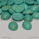 Cabochon in Pasta di Turchese 10x8mm