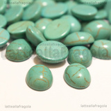 Cabochon in Pasta di Turchese 10x8mm