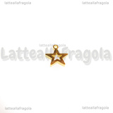 Charm Stella in Acciaio Inox Dorato 9.5x8.5mm