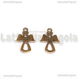 Ciondolo Angelo in Acciaio Inox 15x10mm