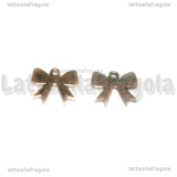Ciondolo Fiocco in Acciaio Inox 9x9.5mm
