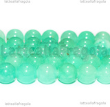 Perle in Giada Verde Acqua 8mm filo 38cm circa