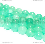 Perle in Giada Verde Acqua 8mm filo 38cm circa