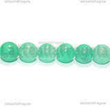 Perle in Giada Verde Acqua 8mm filo 38cm circa