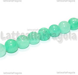 Perle in Giada Verde Acqua 8mm filo 38cm circa