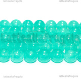 Perle in Giada Verde Acqua Scuro 6mm filo 38cm circa