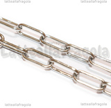 1 Metro Catena in Acciaio Inox maglia Rettangolare 14x6x1mm