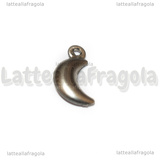 Ciondolo Luna 3D in Acciaio Inox 16x8x3.3mm