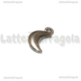 Ciondolo Luna 3D in Acciaio Inox 16x8x3.3mm