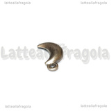Ciondolo Luna 3D in Acciaio Inox 16x8x3.3mm