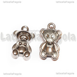 Ciondolo Orsetto in Acciaio Inox 22x13.5x6.5mm