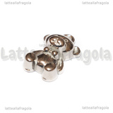 Ciondolo Orsetto in Acciaio Inox 22x13.5x6.5mm