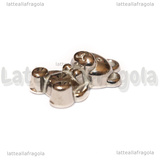 Ciondolo Orsetto in Acciaio Inox 22x13.5x6.5mm